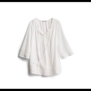 Daniel Rainn Knit  top boho cream ivory NWT